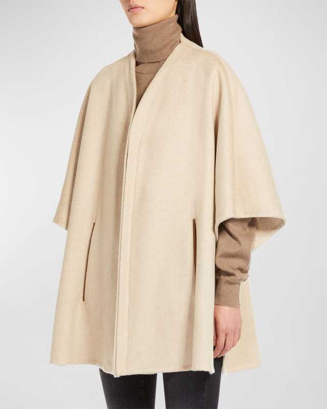 Aris Cashmere & Leather Cape
